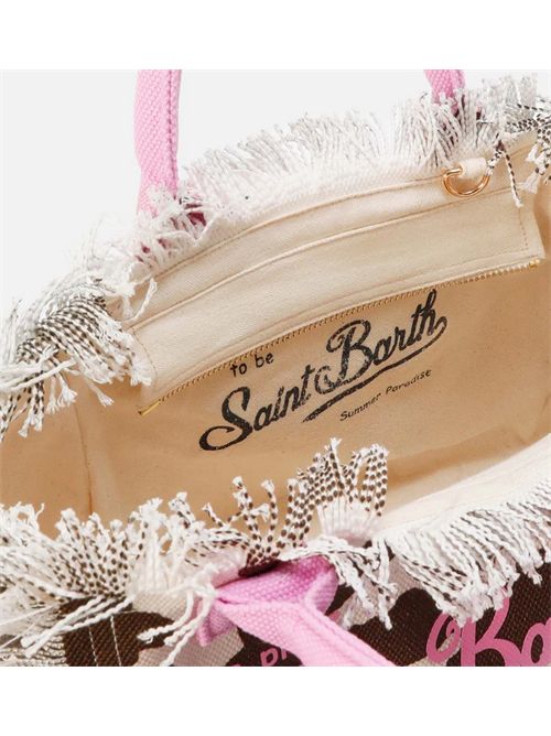 Borsa Colette in canvas con fantasia muccata e dettagli a contrasto MC2 SAINT BARTH | COL0001/00327L
